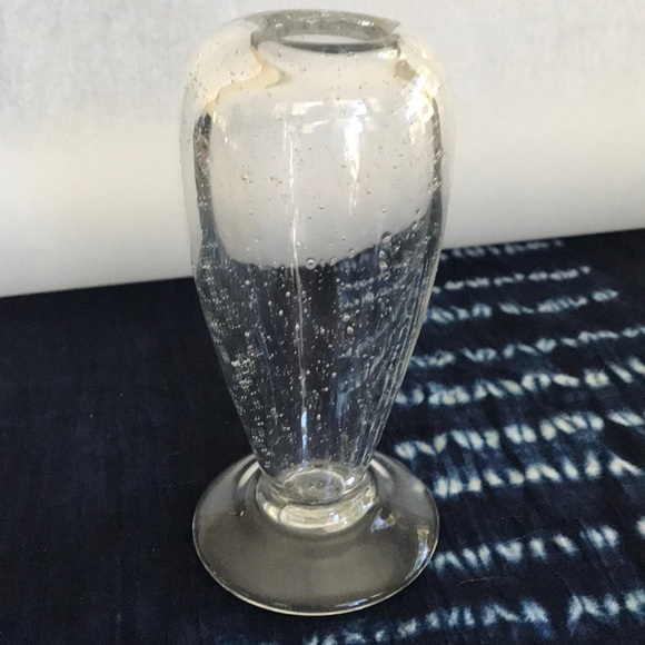 Glass vase with bubbles - Picture 2 of 6